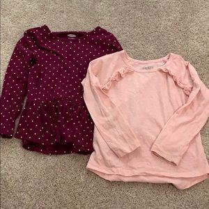 Lot of 2 Polka Dot tops size 3T